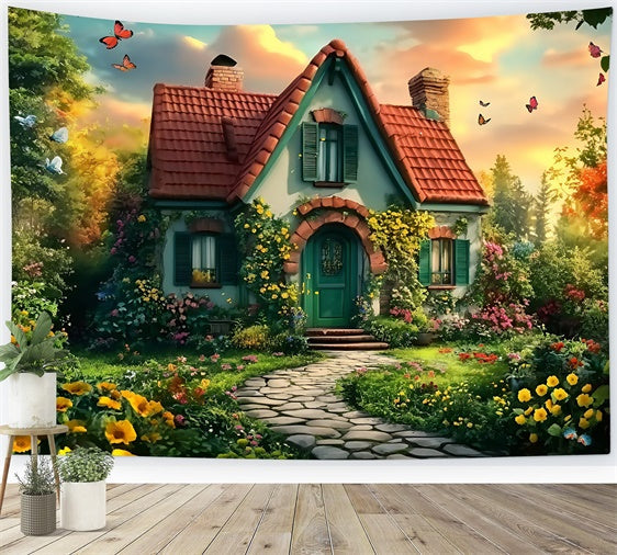 Toile de fond Retour à l’École Étude Florale de Conte GQ6-157