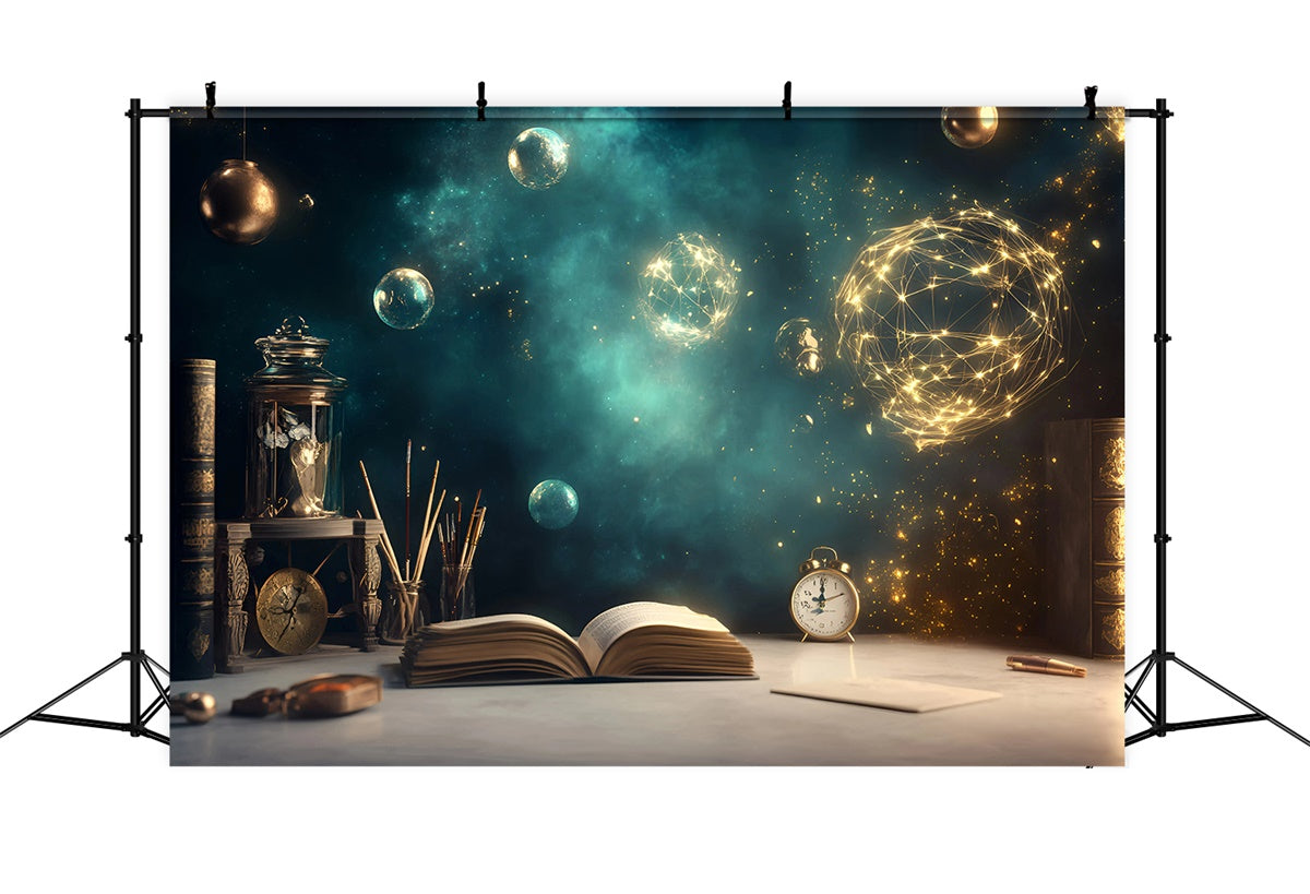 Toile de fond Retour à l’École Cosmos Fantaisie Apprentissage GQ6-163