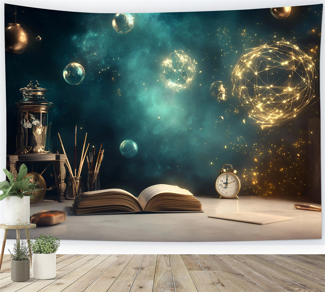 Toile de fond Retour à l’École Cosmos Fantaisie Apprentissage GQ6-163