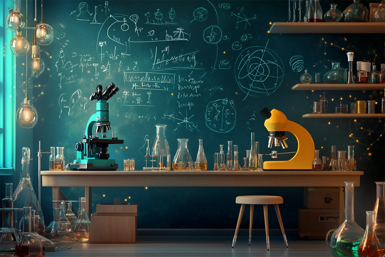 Toile de fond Chimie Laboratoire Découverte Scientifique GQ6-166