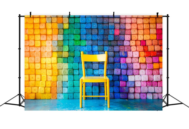 Toile de fond Retour à l’École Espace Créatif Coloré GQ6-178
