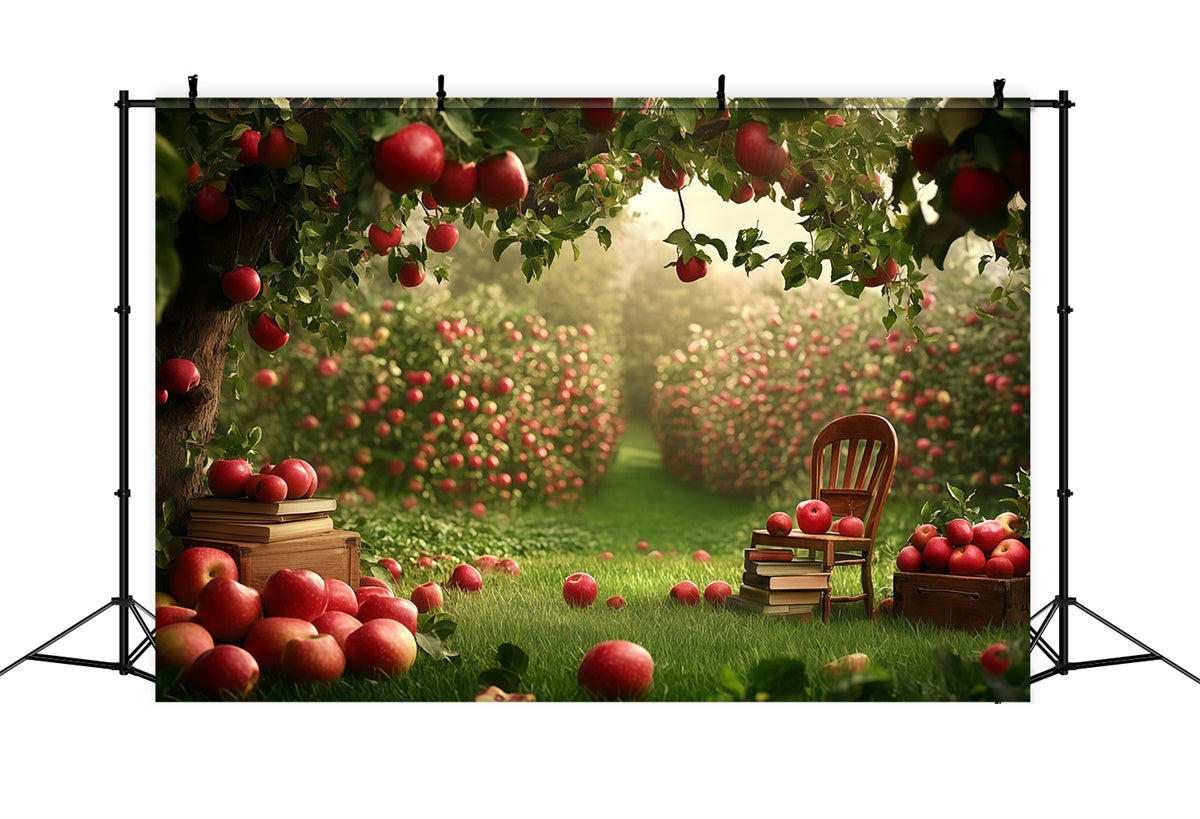 Toile de fond Retour à l’École Étude Jardin aux Pommes GQ6-180