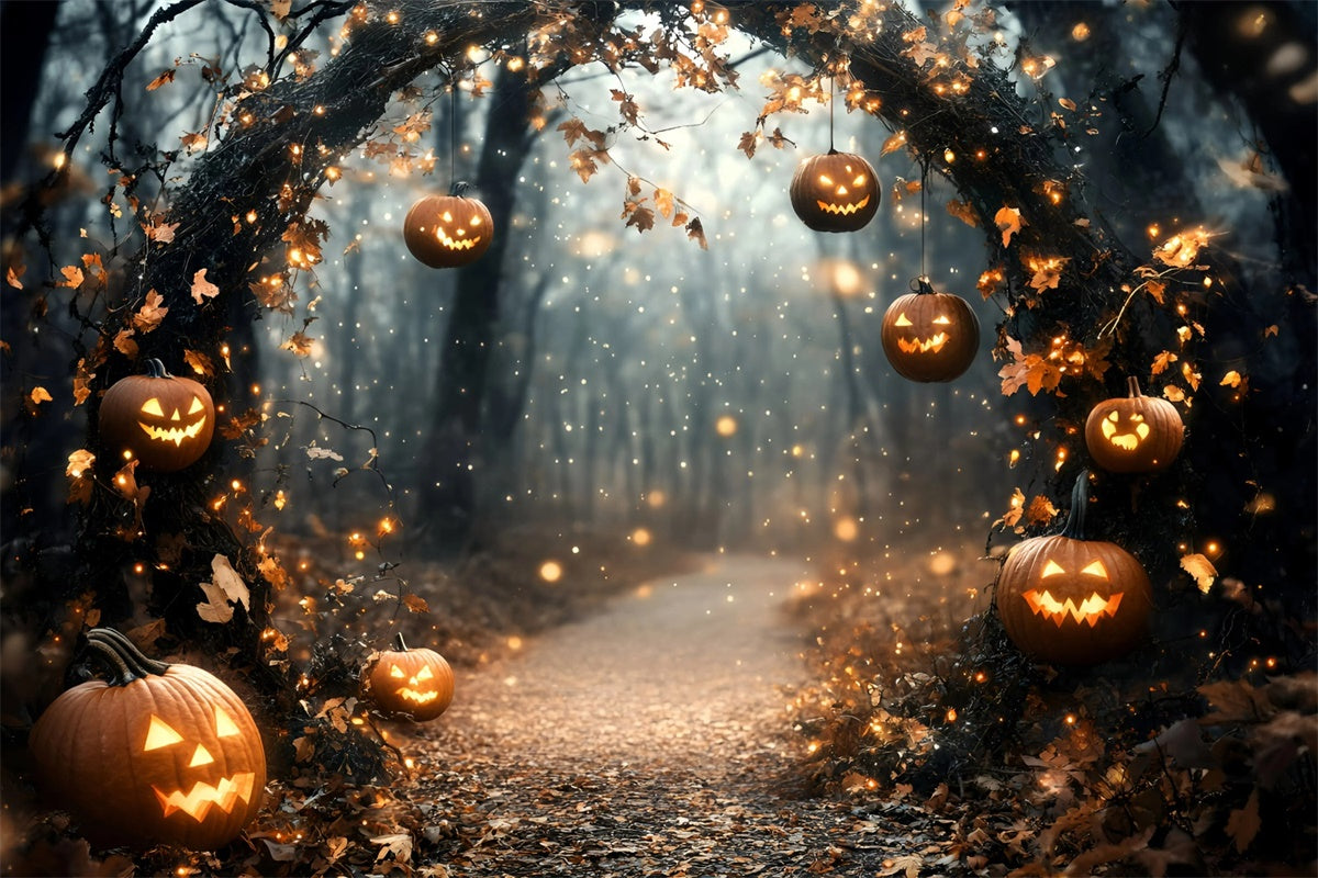 Toile de fond Halloween Arche Magique Sentier Enchanté GQ6-193