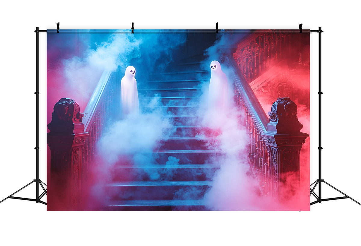 Toile de fond Halloween Escalier Hanté Spectre GQ6-220