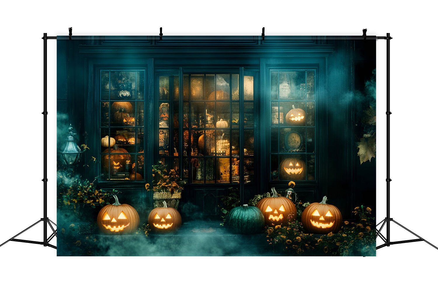 Toile de fond Halloween Boutique Fantomatique Brouillard GQ6-238