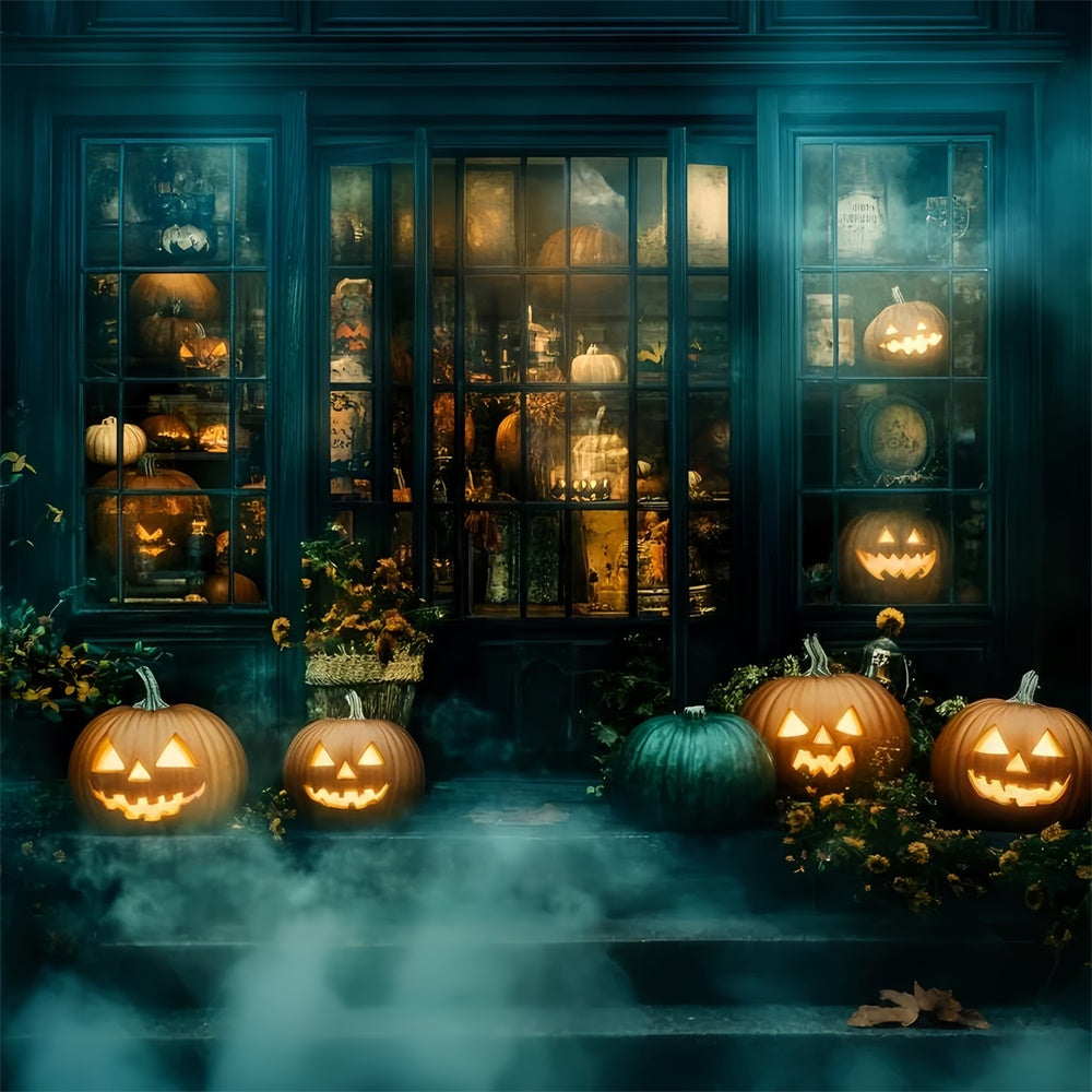 Toile de fond Halloween Boutique Fantomatique Brouillard GQ6-238