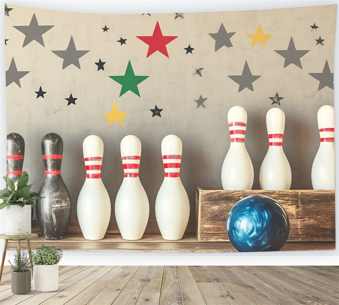 Toile de fond Sport Ambiance Rétro Bowling GQ6-253