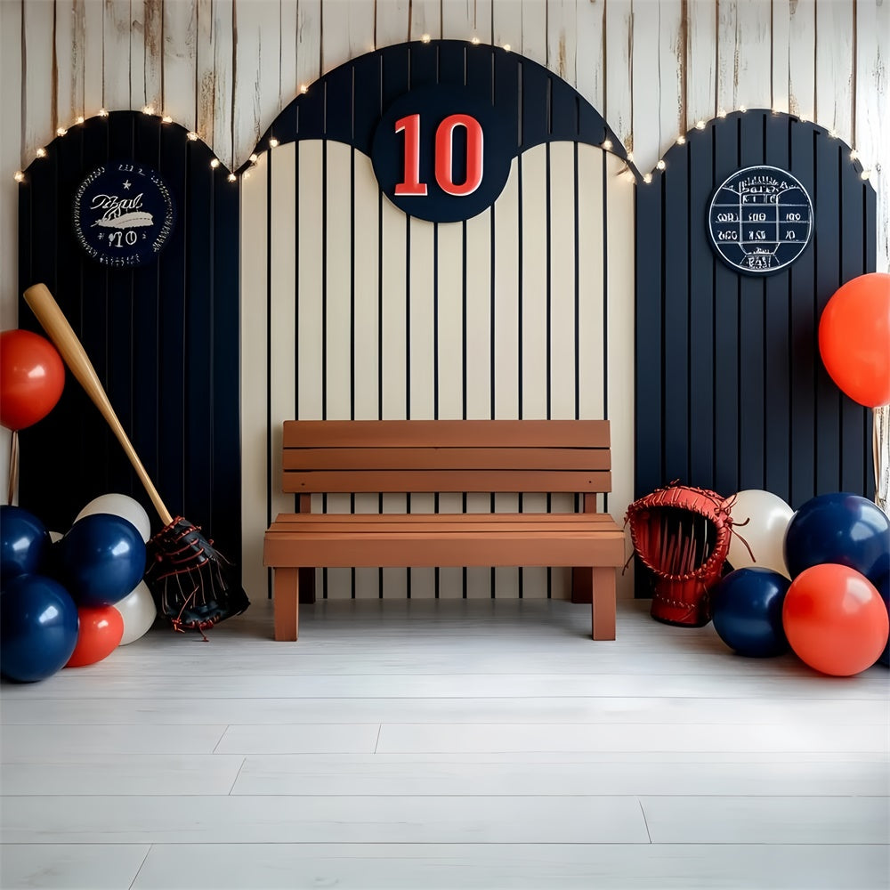 Toile de fond Sport Ballons Ligue de Baseball GQ6-254