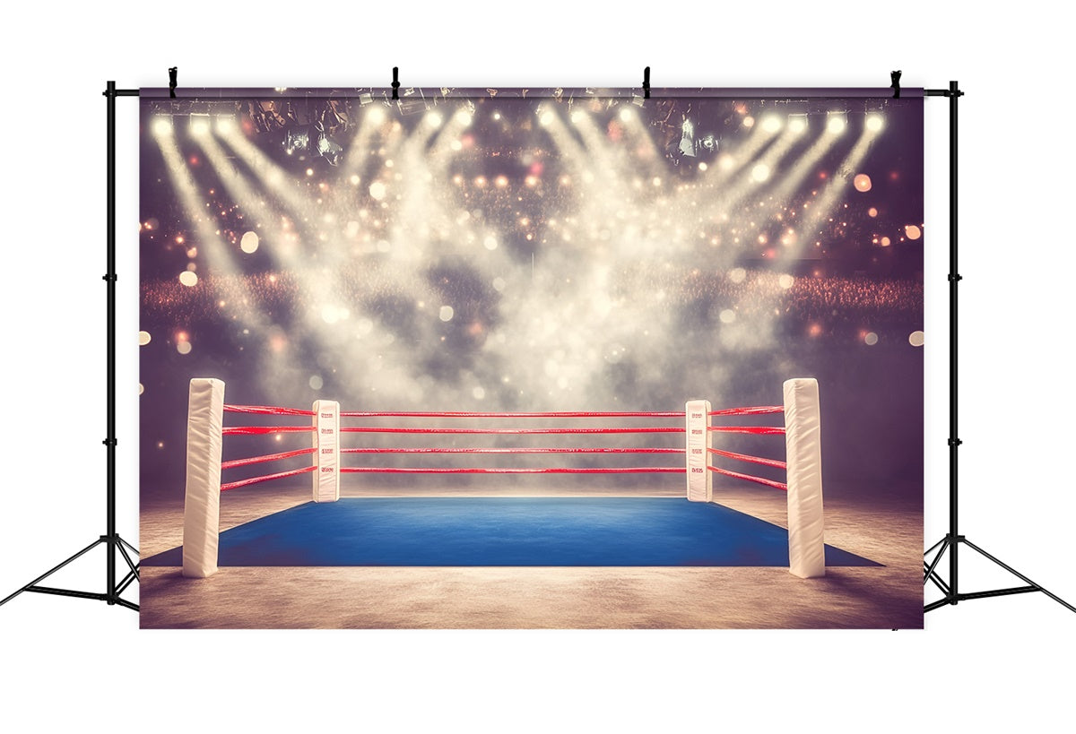 Toile de fond Boxe Arène Sous Projecteurs GQ6-259