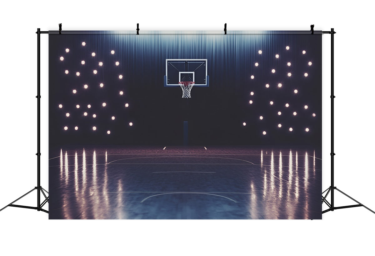 Toile de fond Basketball Terrain Central Lumineux GQ6-260
