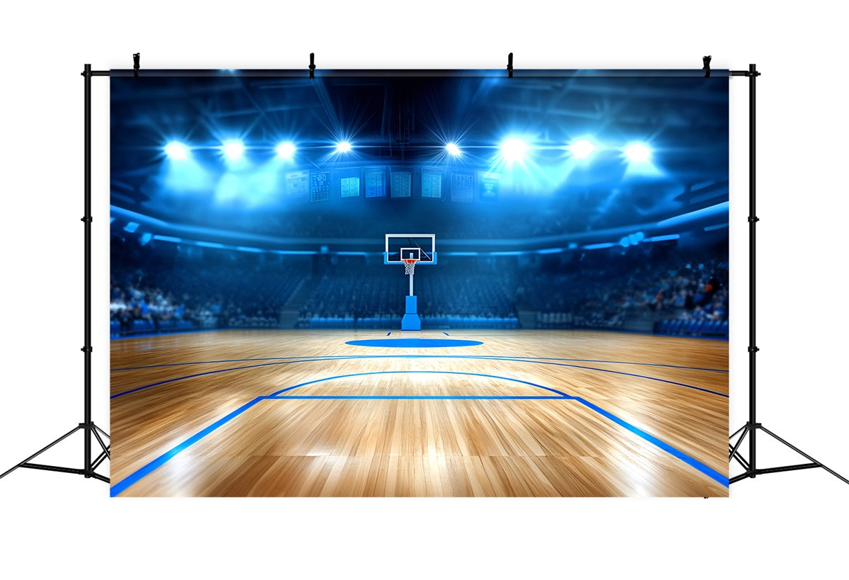 Toile de fond Basketball Terrain Pro Projecteurs GQ6-263
