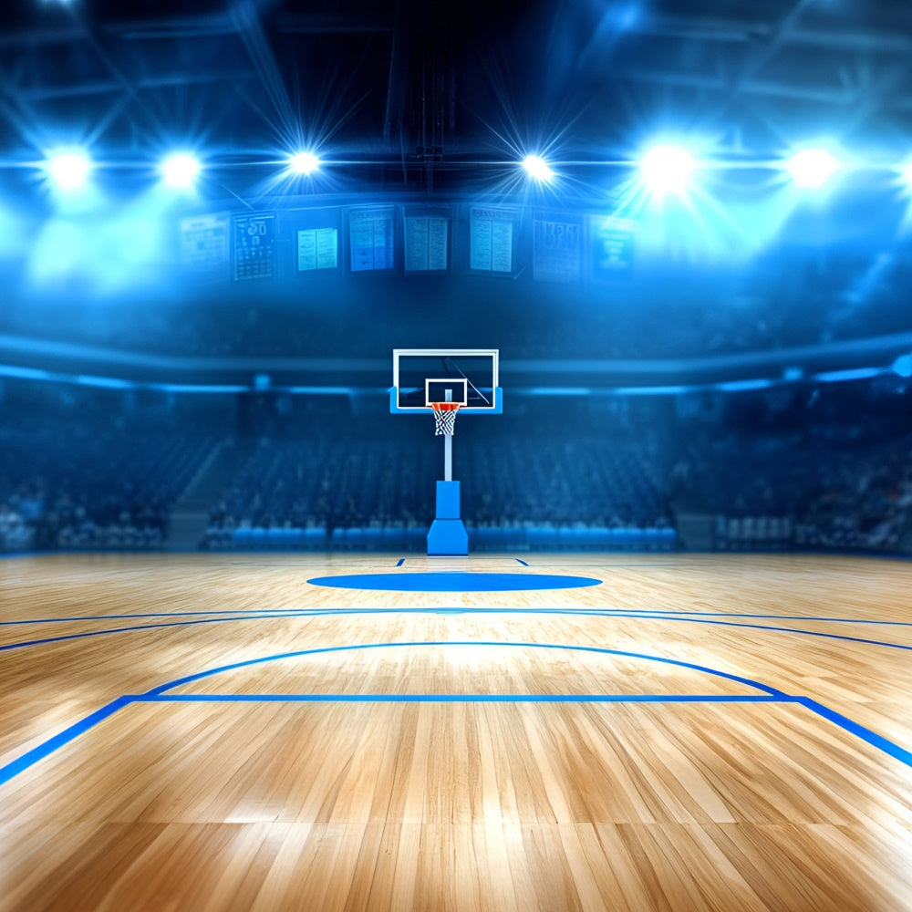 Toile de fond Basketball Terrain Pro Projecteurs GQ6-263