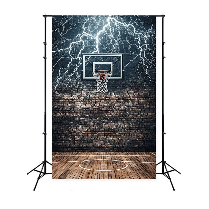 Toile de fond Basketball Terrain en Briques Éclair GQ6-268