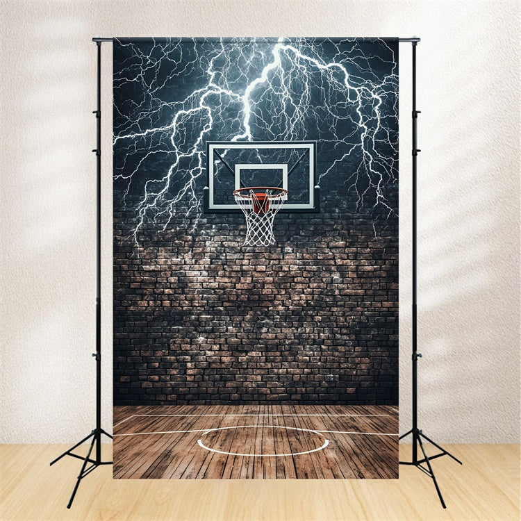 Toile de fond Basketball Terrain en Briques Éclair GQ6-268