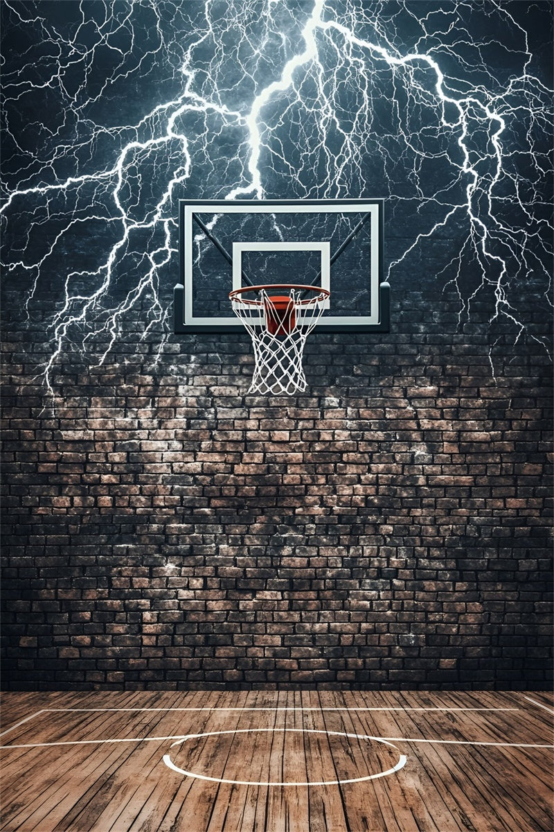 Toile de fond Basketball Terrain en Briques Éclair GQ6-268