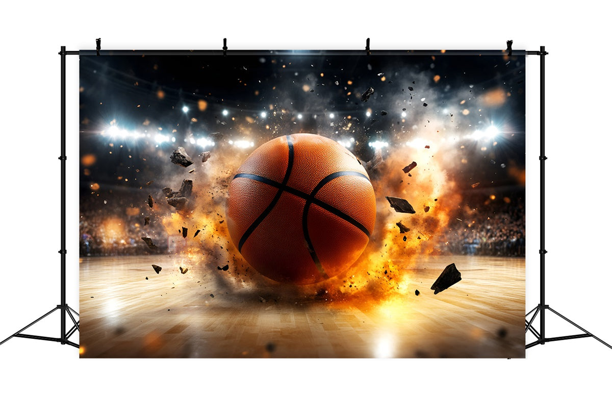 Toile de fond Basketball Tir Puissant Énergie GQ6-271