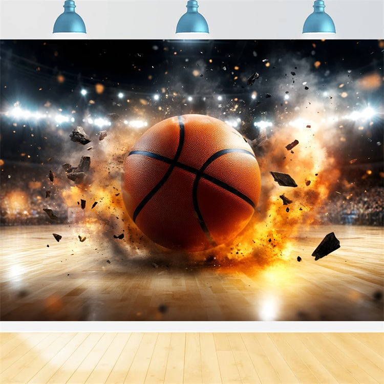 Toile de fond Basketball Tir Puissant Énergie GQ6-271