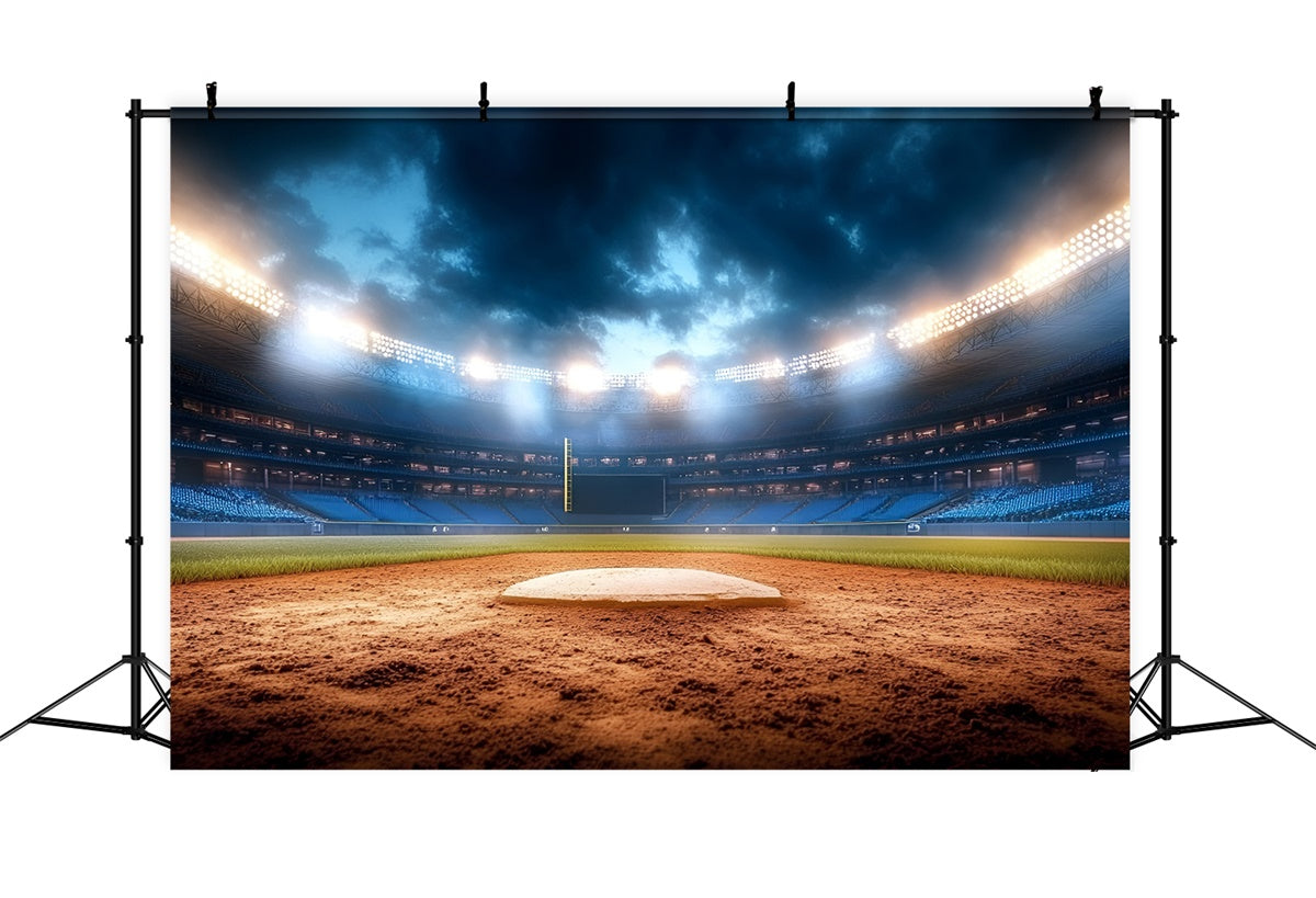 Toile de fond Baseball Scène au Crépuscule GQ6-274