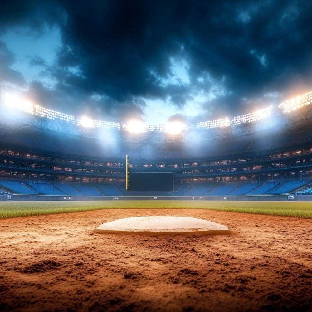 Toile de fond Baseball Scène au Crépuscule GQ6-274