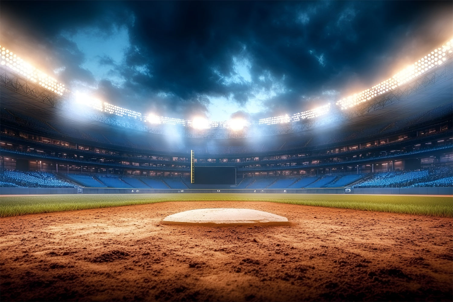 Toile de fond Baseball Scène au Crépuscule GQ6-274