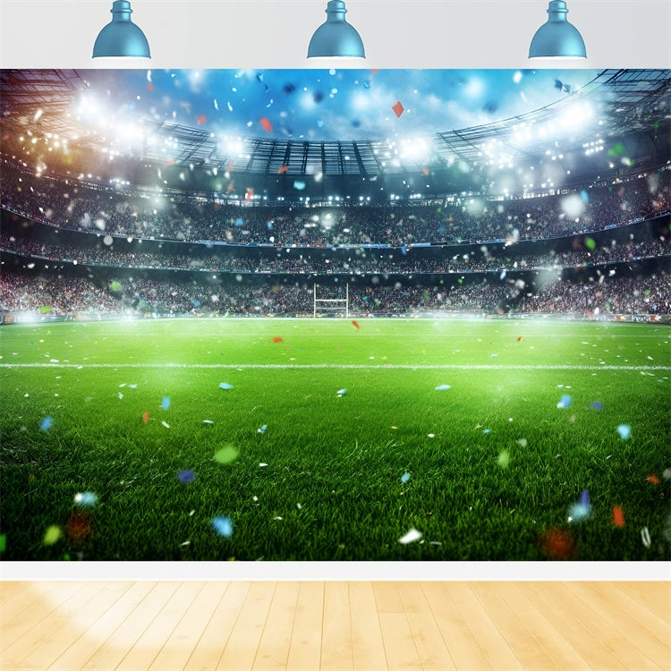 Toile de fond Soccer Gloire Terrain Vert GQ6-278
