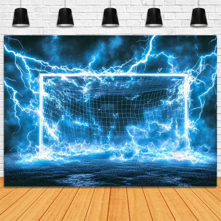 Toile de fond Soccer Terrain Néon Tonnerre GQ6-279