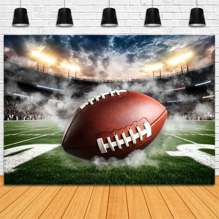 Toile de fond Football Focalisation sur le Terrain GQ6-285