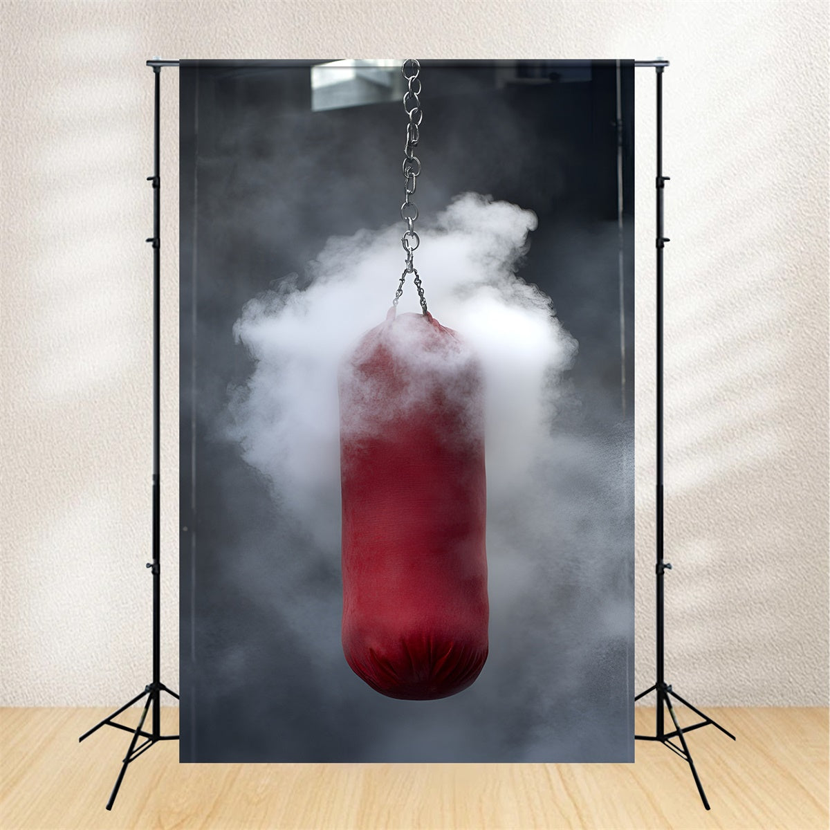 Toile de fond Boxe Entraînement Fumée et Coups GQ6-290