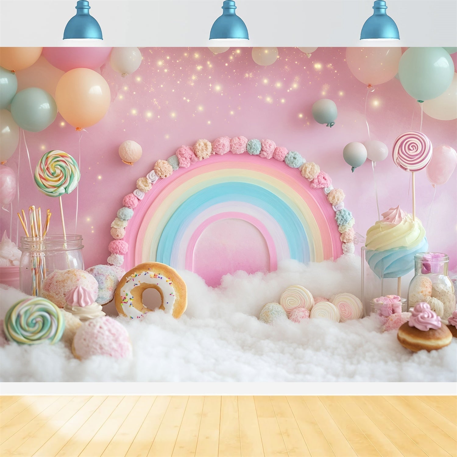 Toile de fond Photo Gâteau Smash Doux Rêves de Donuts GQ6-303