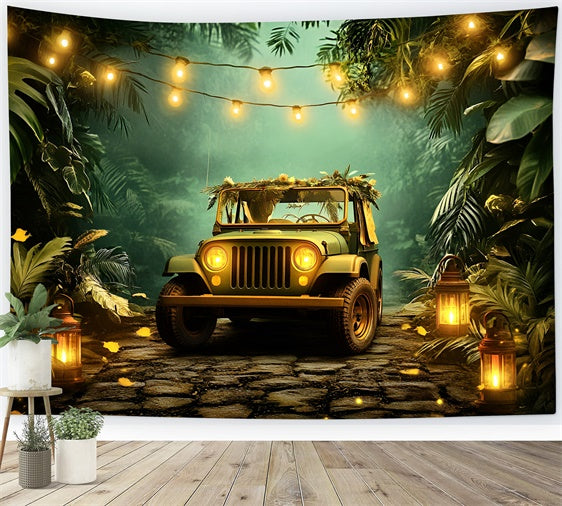 Toile de fond Photo Gâteau Smash Safari en Jungle GQ6-335