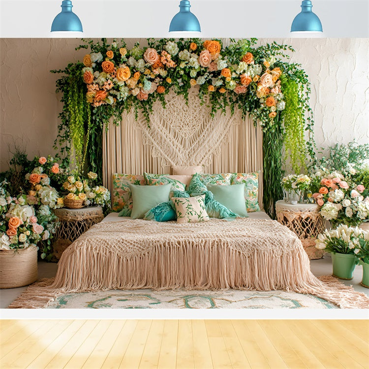 Toile de fond Été Bohème Rêve Floral Intérieur GQ6-38