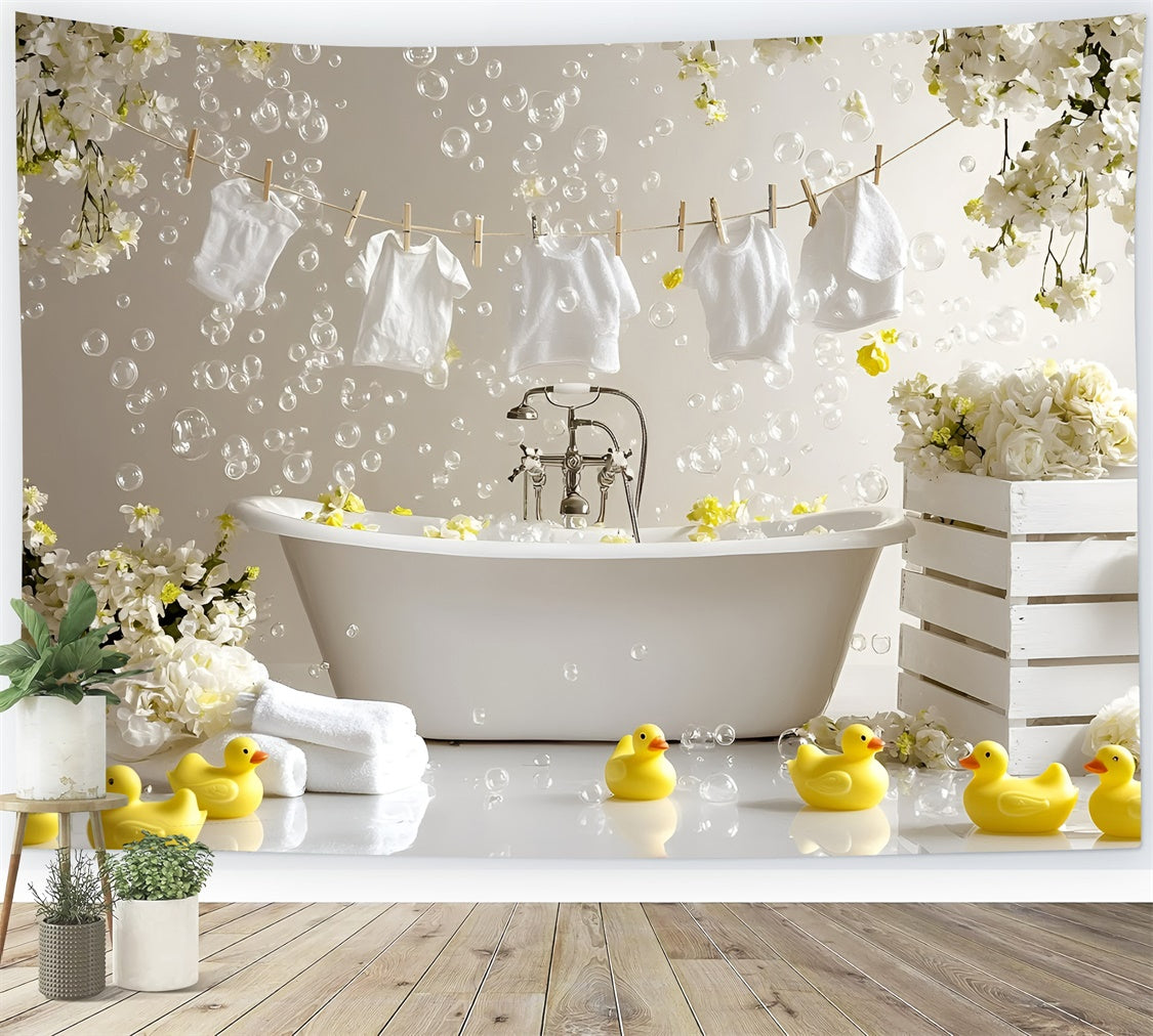 Toile de fond Été Bain Canard en Caoutchouc GQ6-56