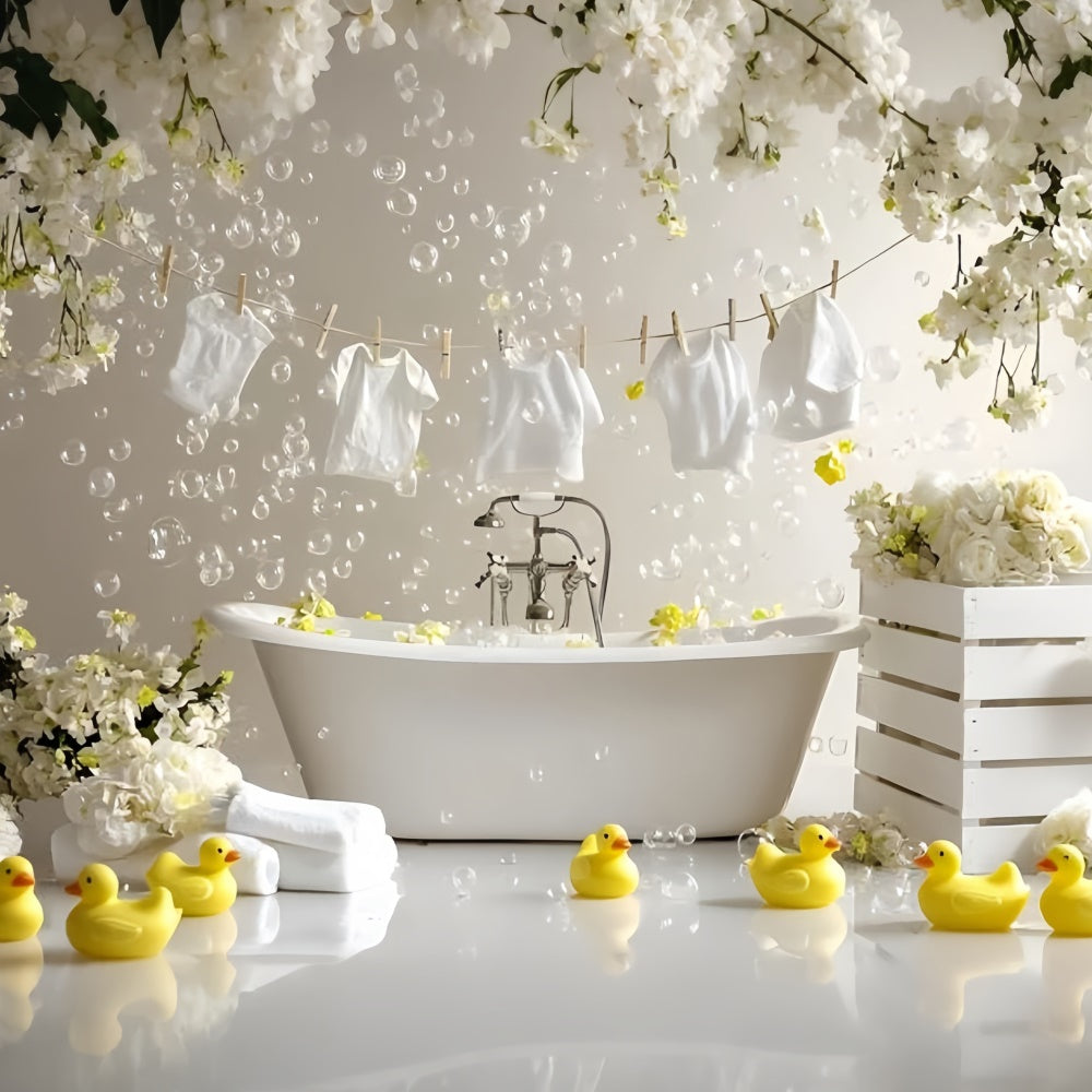 Toile de fond Été Bain Canard en Caoutchouc GQ6-56