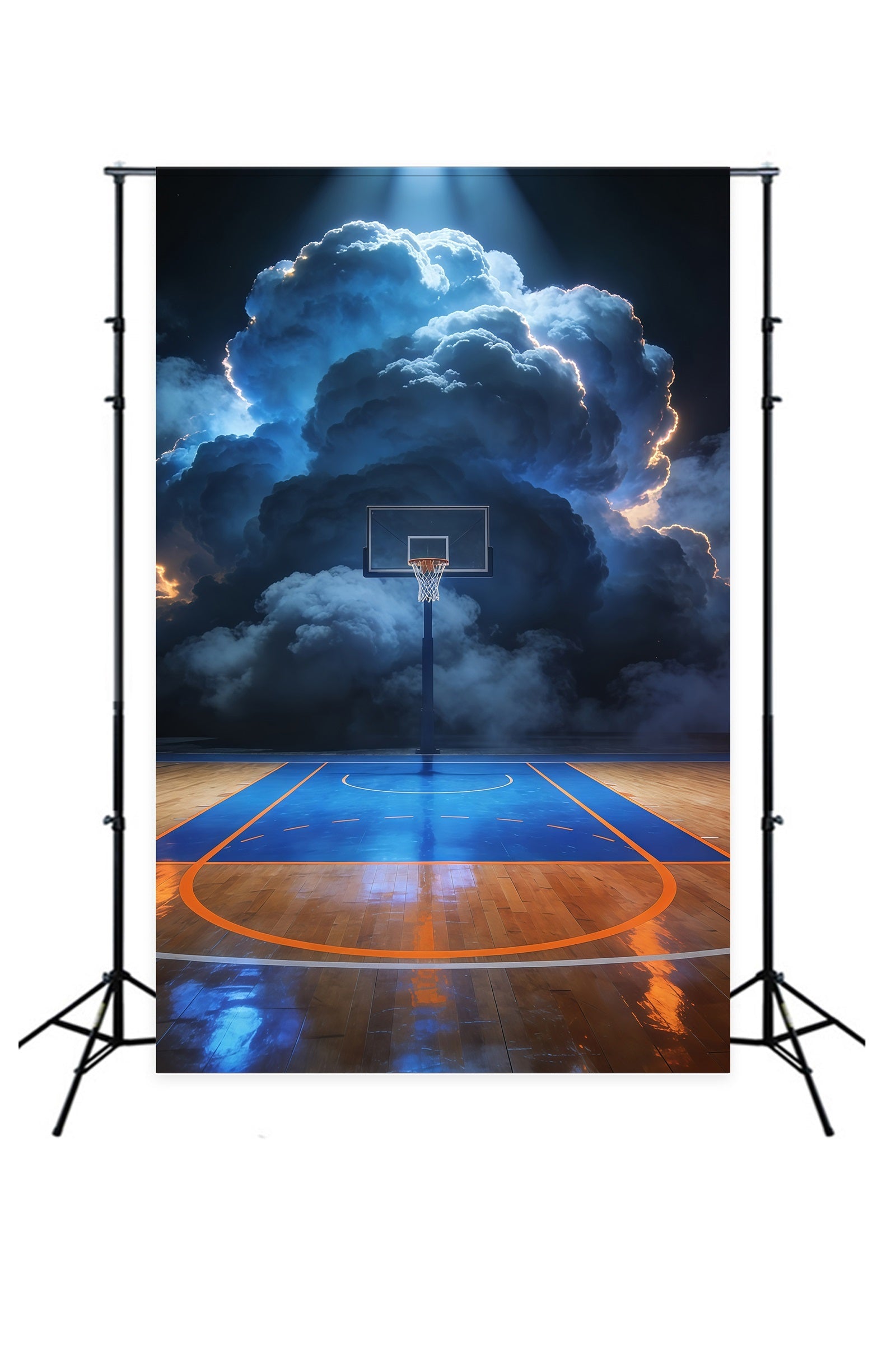 Toile de fond Basketball Terrain Arène Orageuse GQ61-77