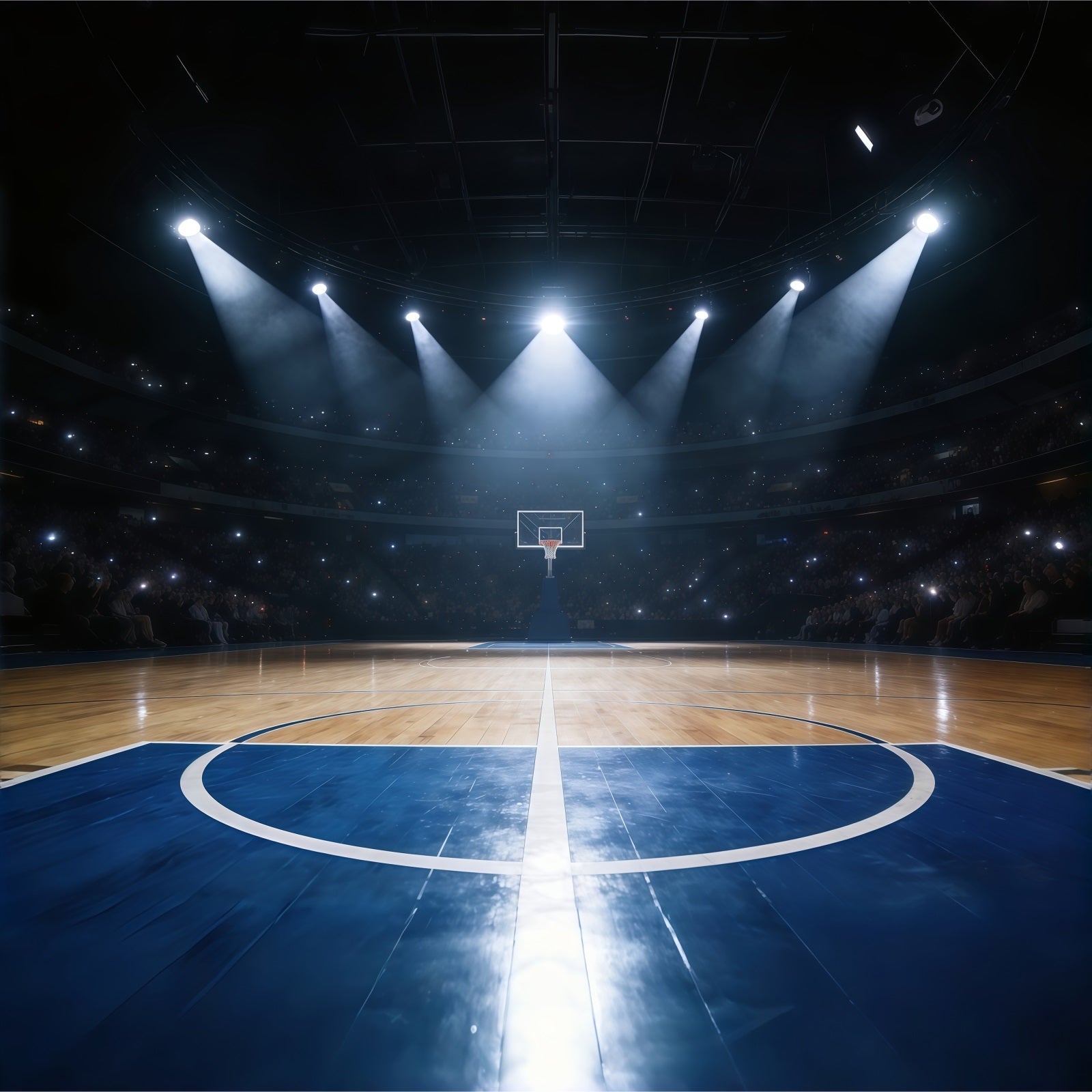 Fond Studio Photo Sport Basketball Projecteur Arène Championnat GQ61-86
