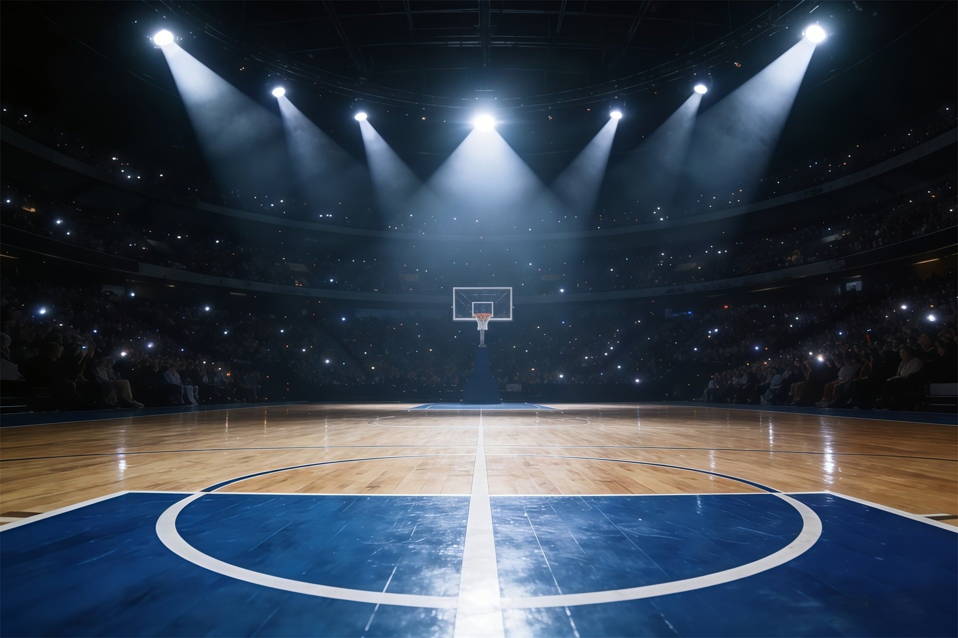 Fond Studio Photo Sport Basketball Projecteur Arène Championnat GQ61-86