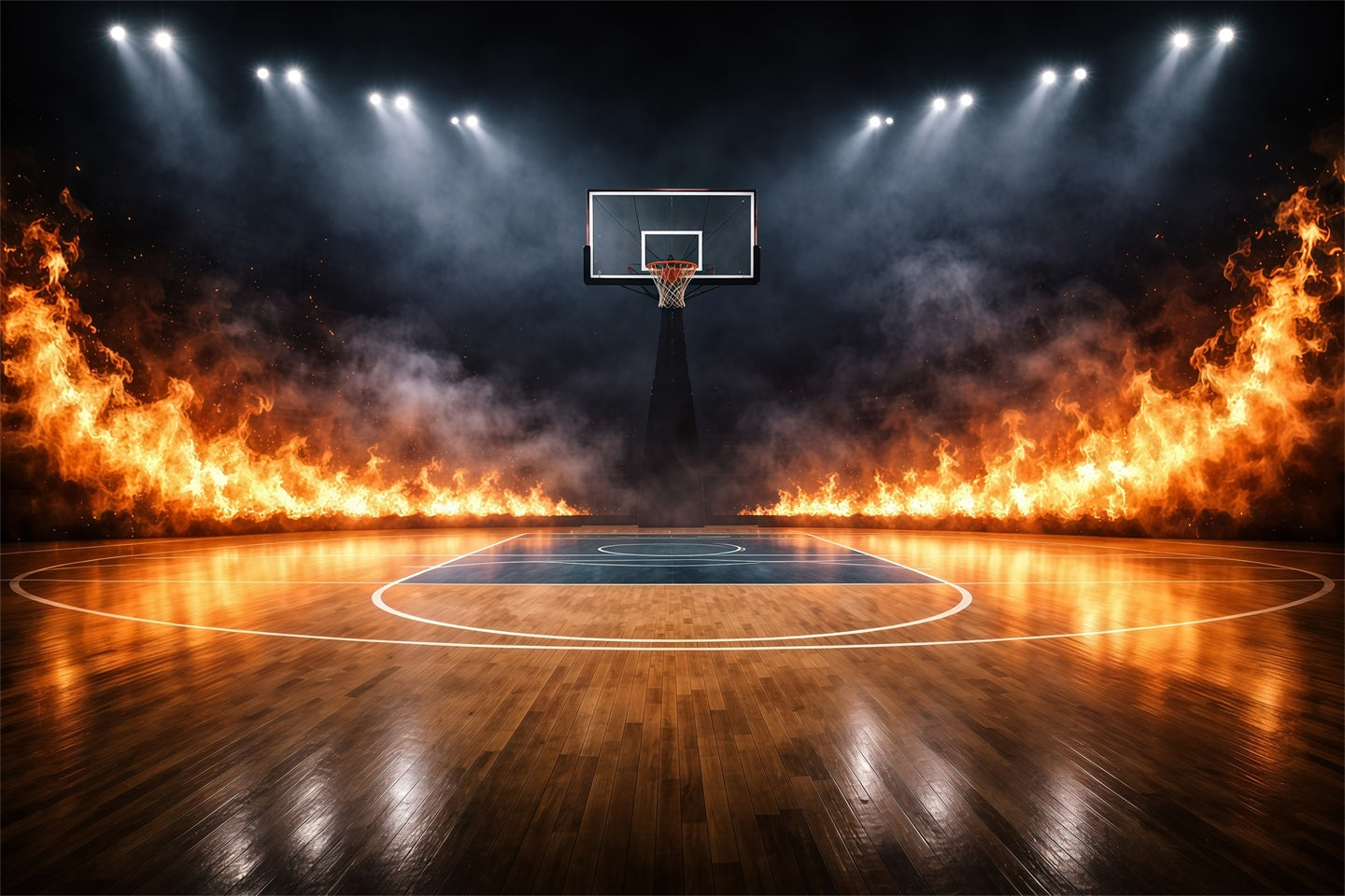 Fond Photo Sport Basketball Terrain Stade Infernal GQ61-88