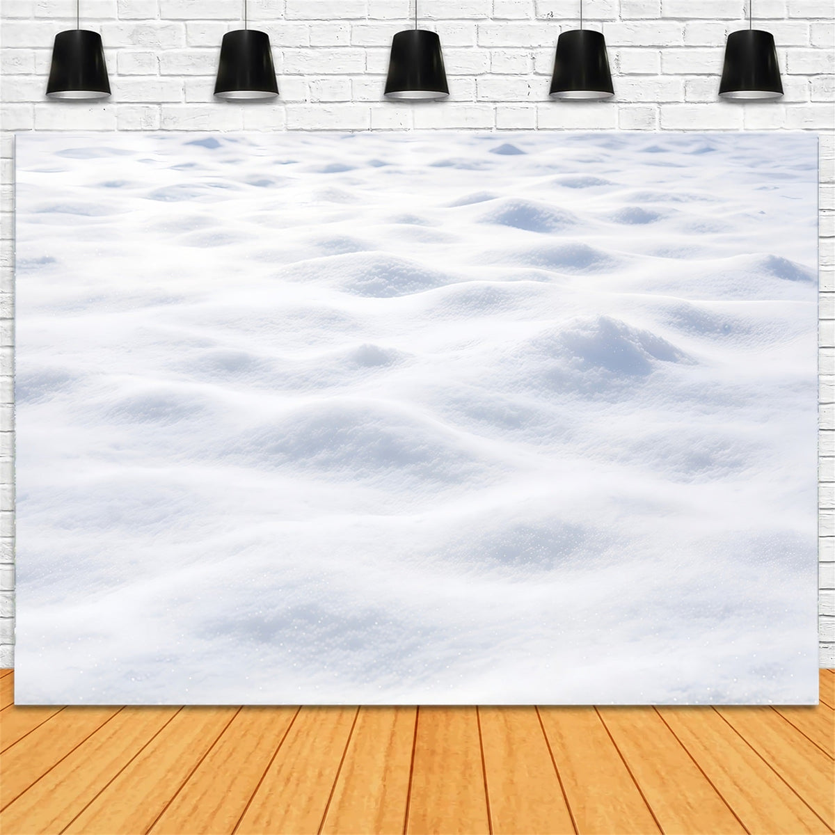 Fond De Noël Texture Douce Neige Blanche GQ610-63