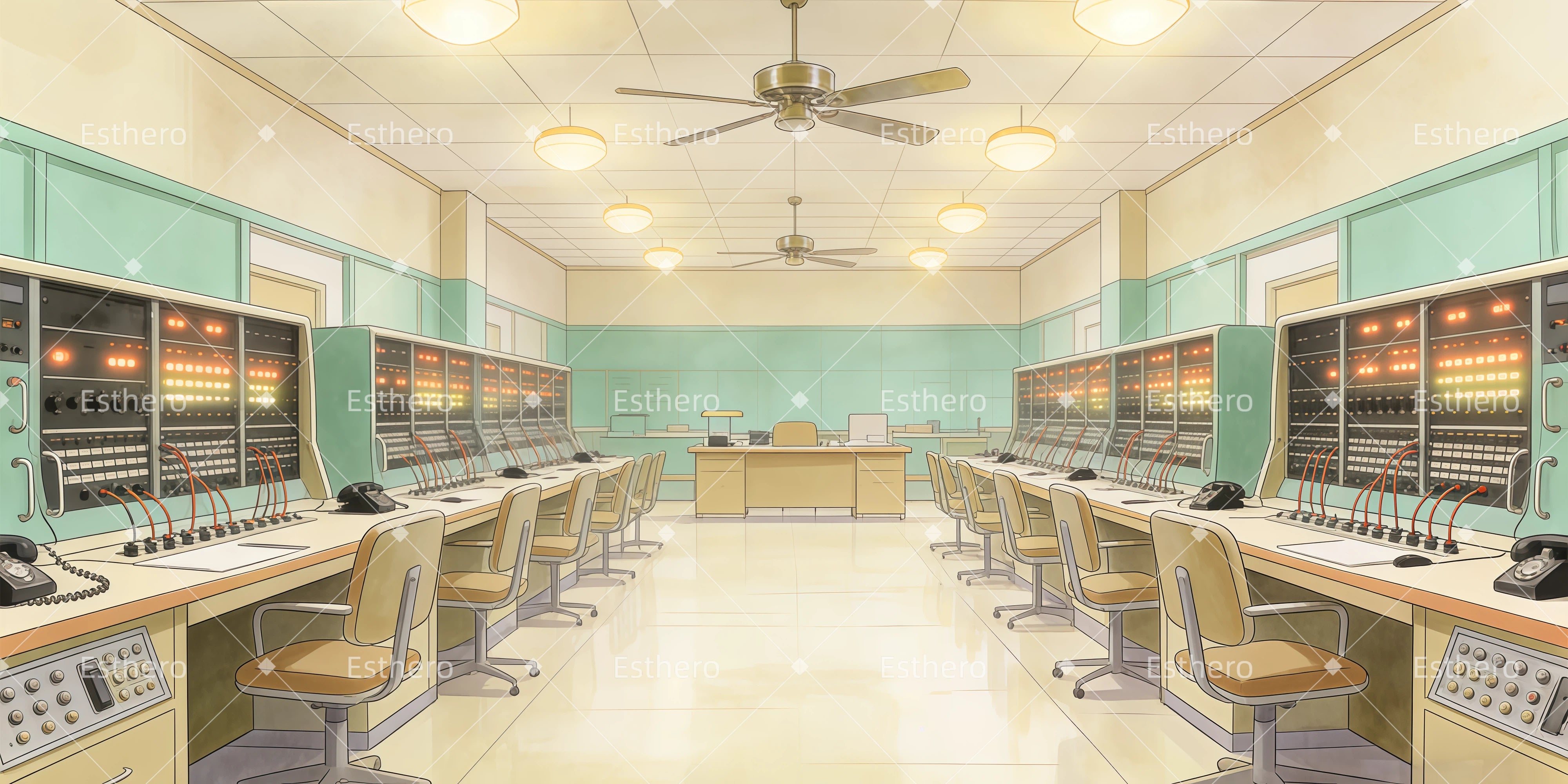 Fond de Scene Theatre Centre Téléphonique GQ62-T41