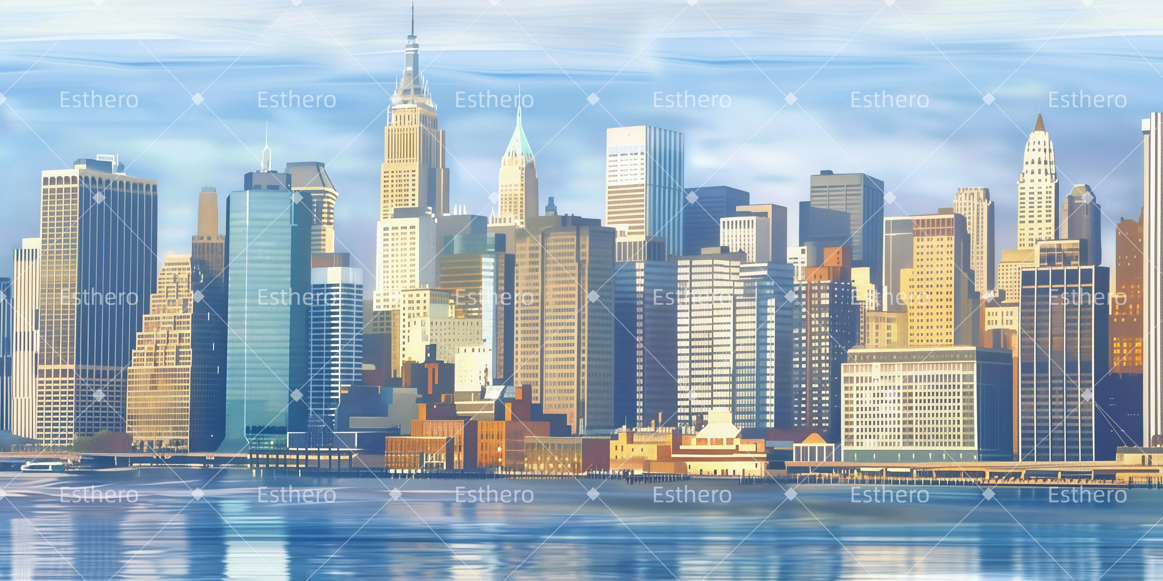 Fond de Scène Scène De New York GQ62-T44