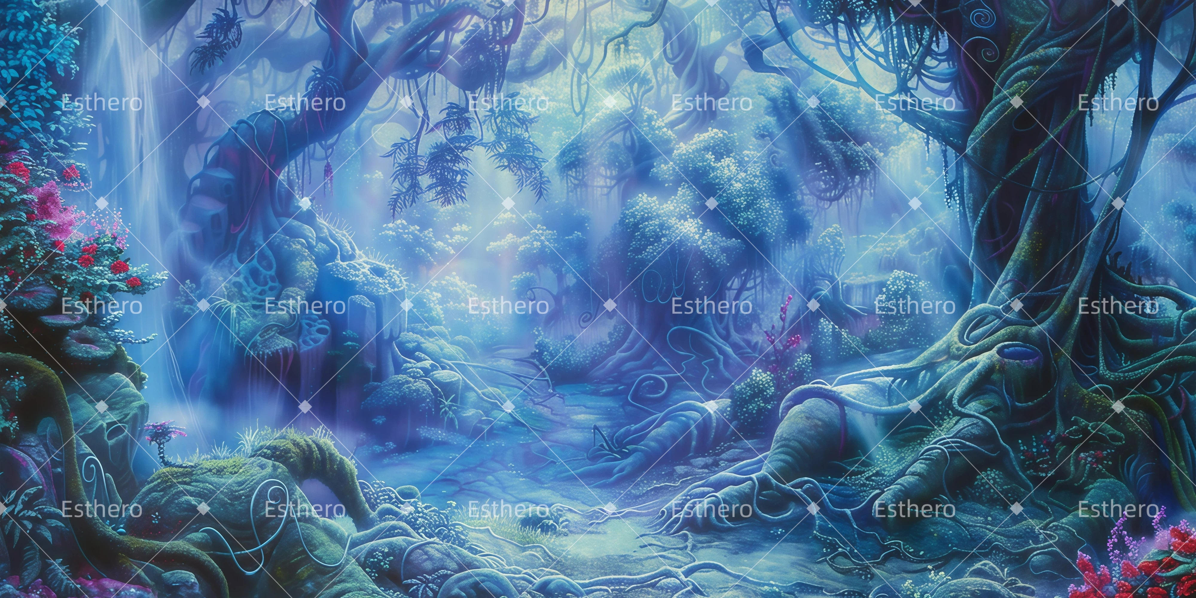 Fond de Scene Theatre Lueur de Potion Magique GQ62-T18