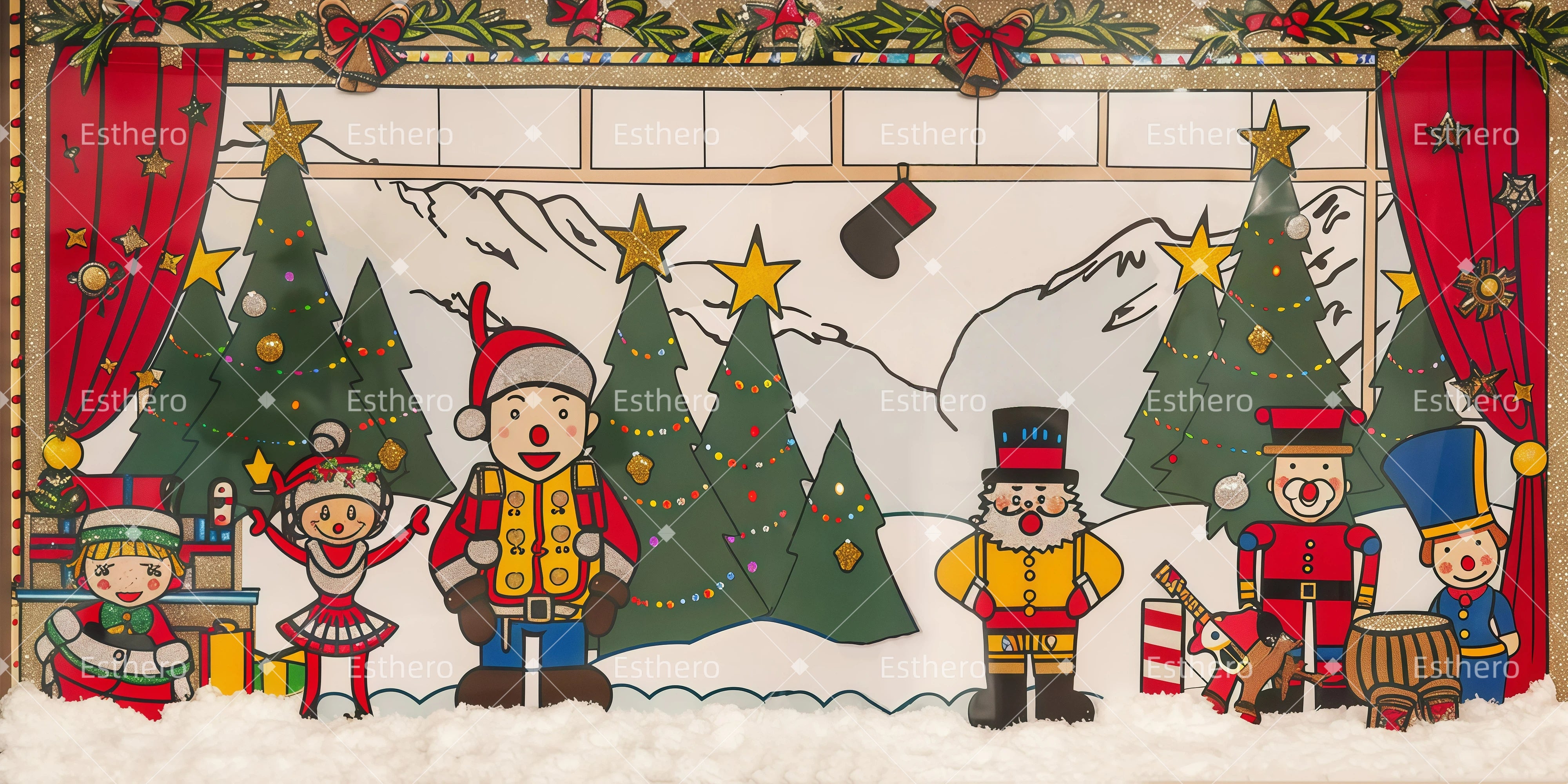 Fond de Scene Theatre Parade de Jouets GQ62-T28