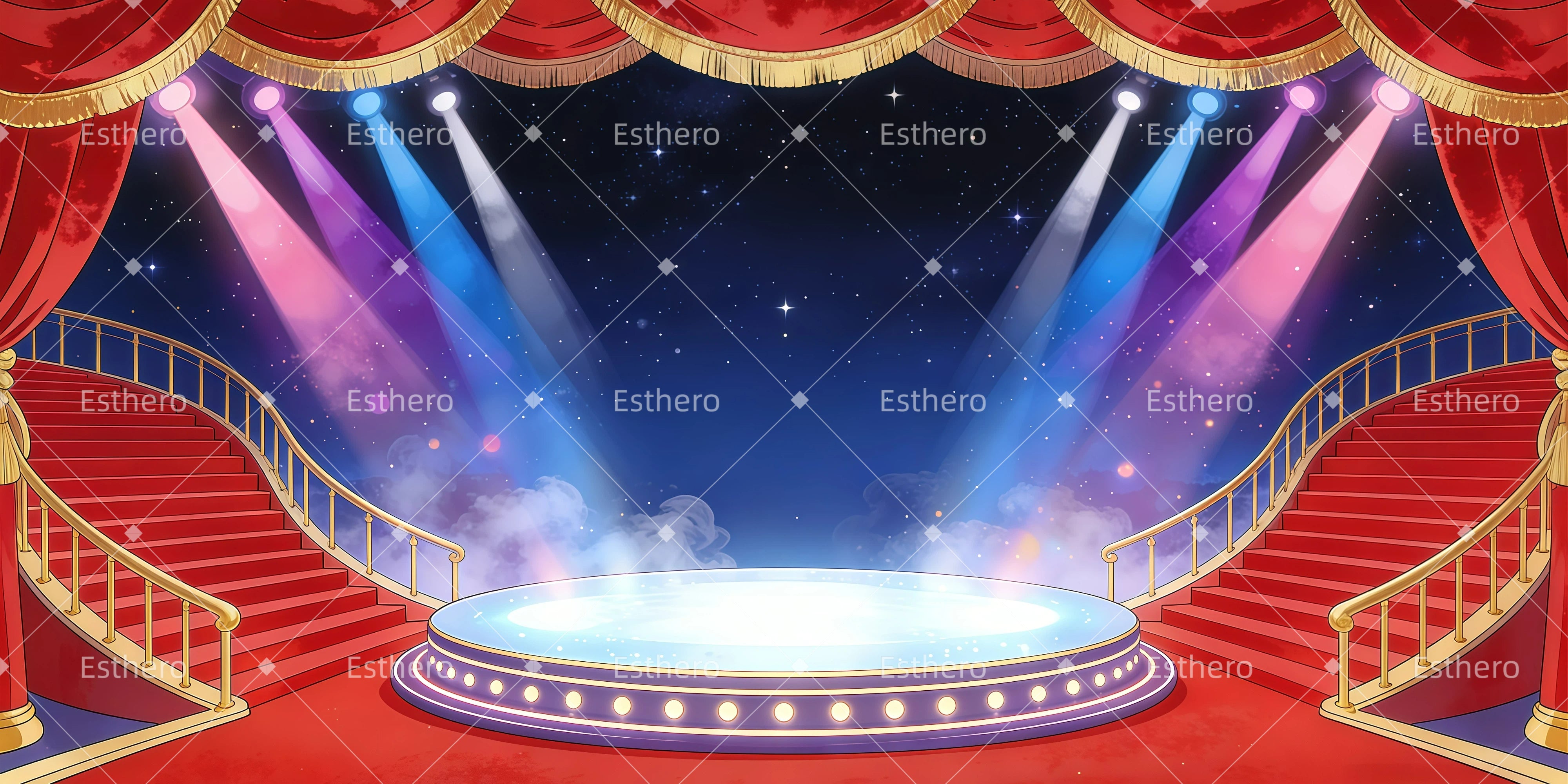 Fond de Scene Projecteur du Gagnant GQ62-T8