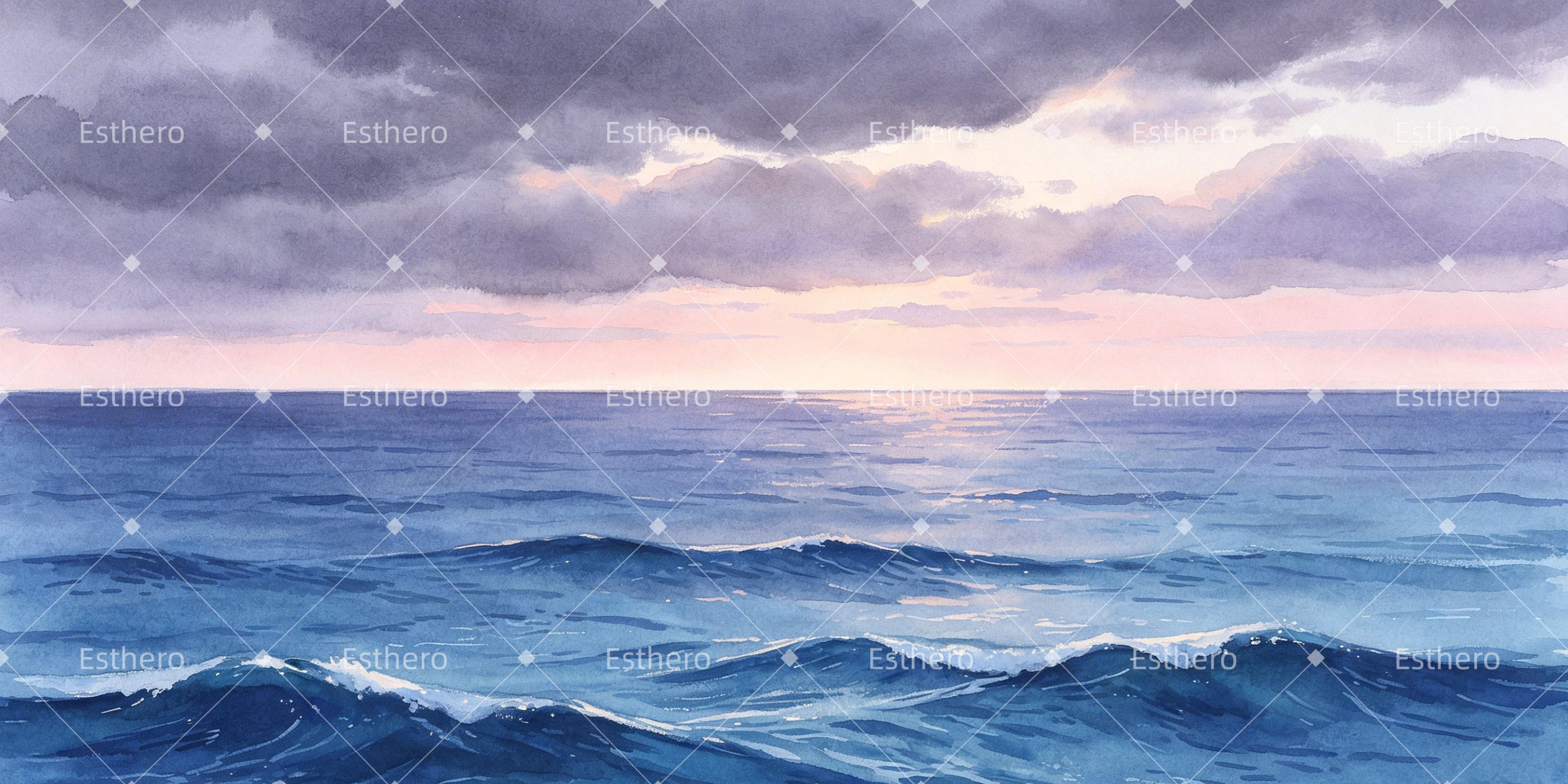 Toile de fond océan tempête décor de cinéma GQ65-T68