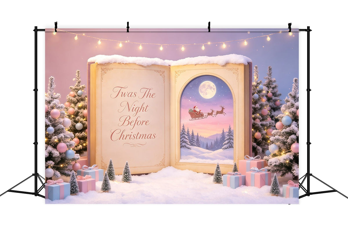 Décor De Noël Magique Livre D'Histoires Du Père Noël En Hiver Décor De Noël GQ68-119