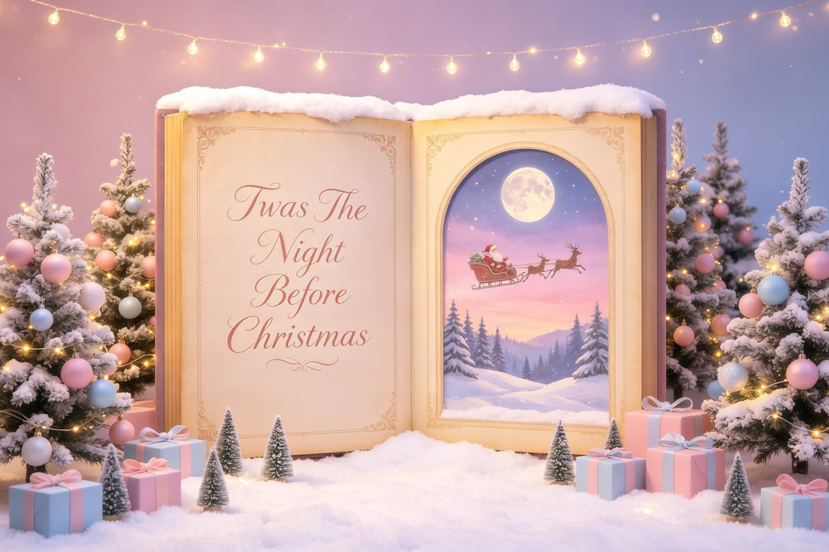 Décor De Noël Magique Livre D'Histoires Du Père Noël En Hiver Décor De Noël GQ68-119