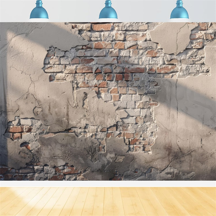 Toile de fond Portrait École Texture Briques Vieillies Rustiques GTY3-102