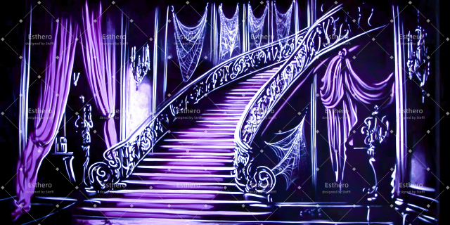 Fond de Scène Escalier Hanté CSH510-T4