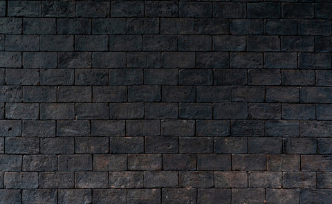 Toile de fond de photographie de mur de brique grunge noir J03803
