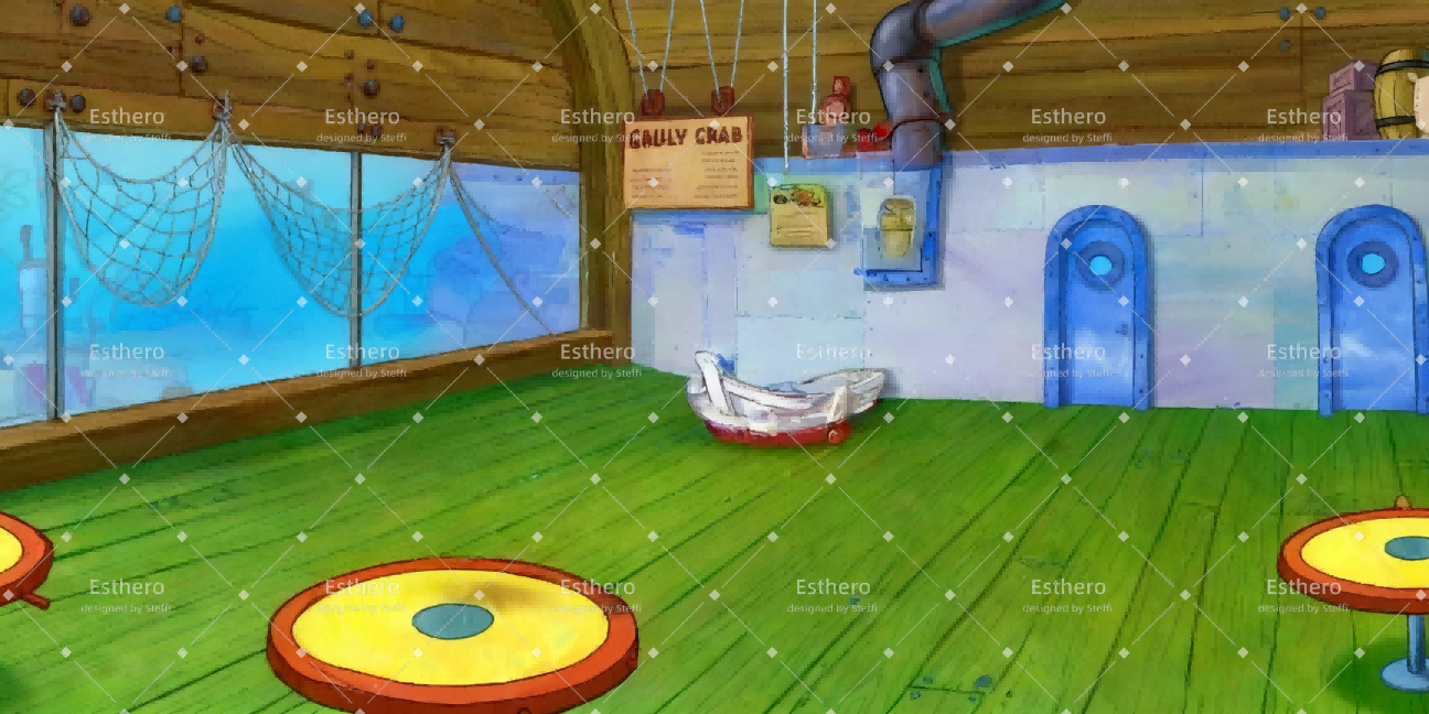 Toile de fond de Scene Intérieur du Krusty Krab CSH59-T85